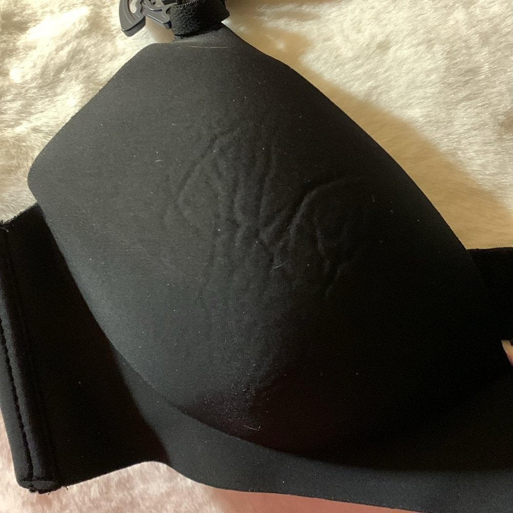 🦜 VINCE CAMUTO Set 2 Wire Free Bras in Black & Tan NWT 34C - Picture 14 of 14